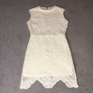 🤍 Stella Luce Beautifully Knit White Dress 🤍